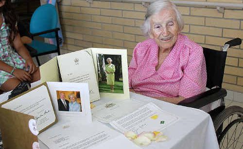 Norah Burls celebrated her 100th birthday. Norah Burls celebrated her 100th birthday.